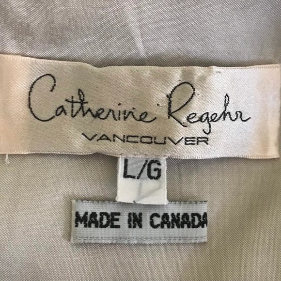 1990s Silver Silk Avant Garde Designer Party Dress - Catherine Regehr - Picture 5 of 9